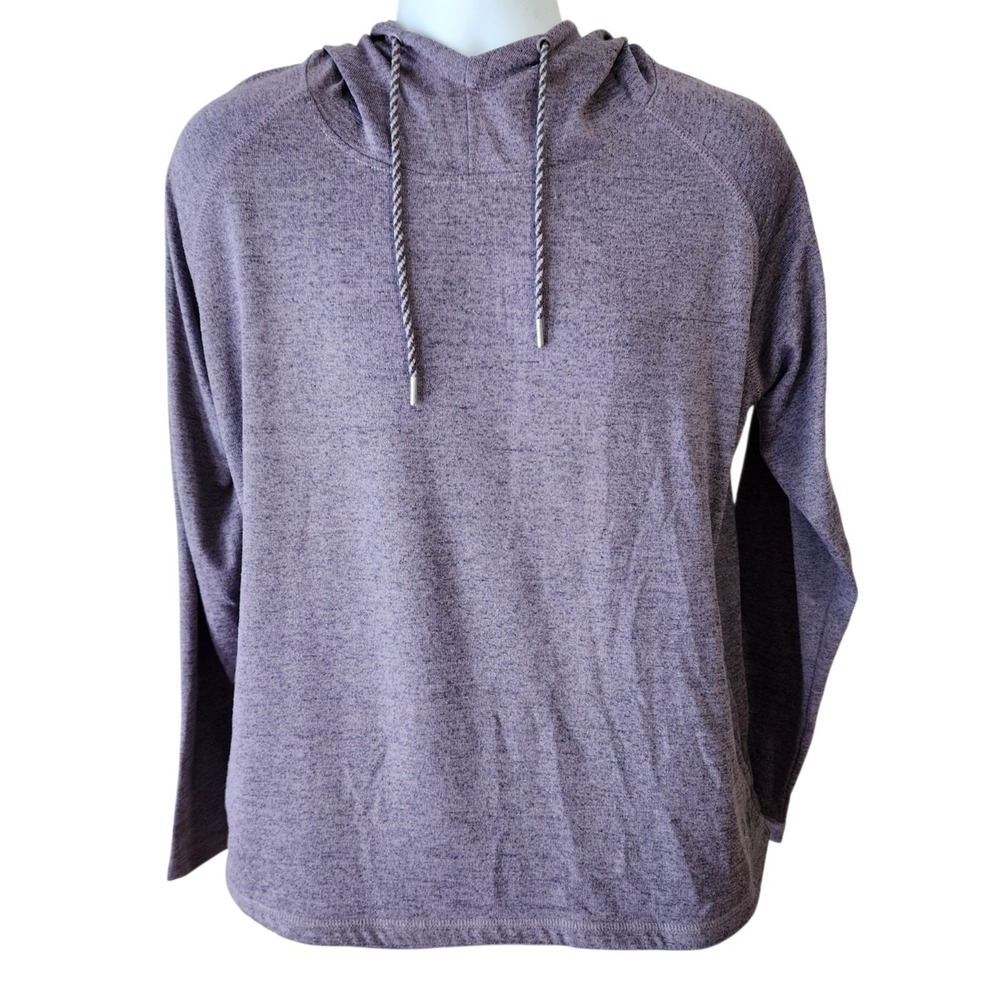 Browning Womens XL Purple Lightweight Pullover Hoodie Buckmark Logo Drawstring